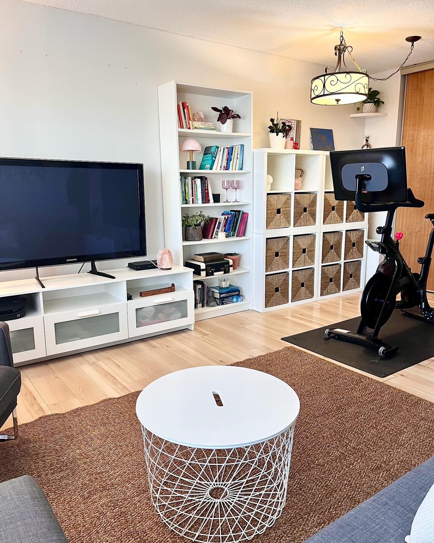 The same Winnipeg living room before the redesign, with the original furniture placement